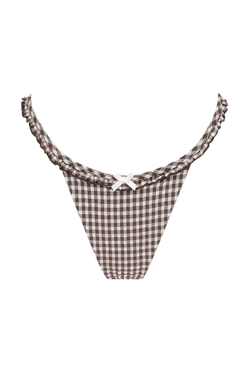 Ari Swim Brief Espresso Gingham - Image 11