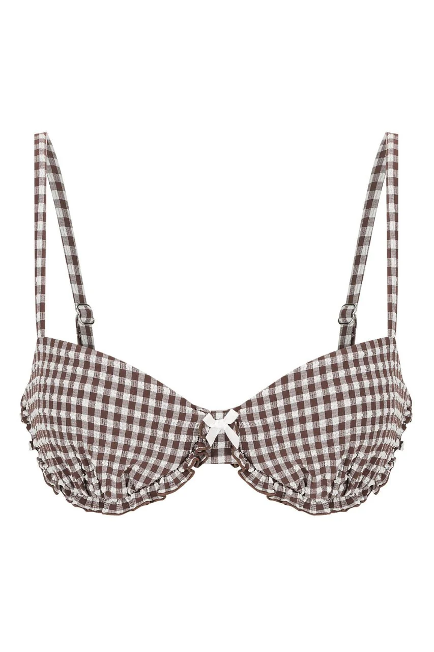 Ari Swim Underwire Espresso Gingham - Image 11