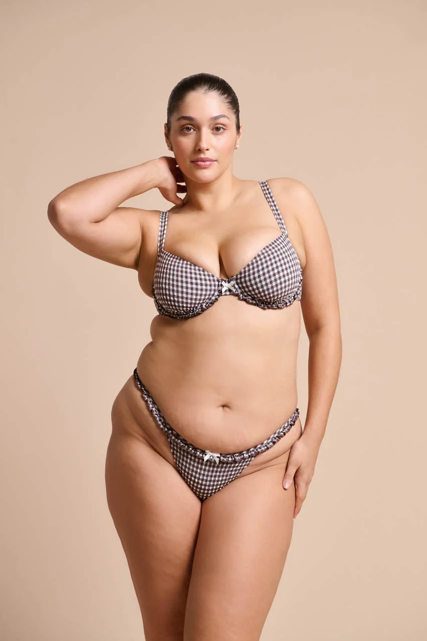 Ari Swim Underwire Espresso Gingham - Image 8