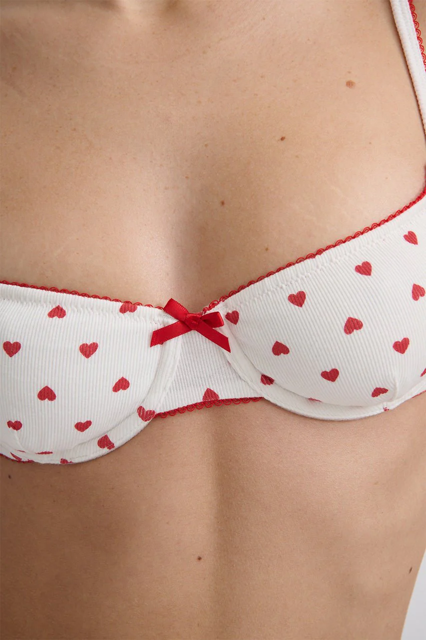 Hugo Underwire Heart Print - Image 6