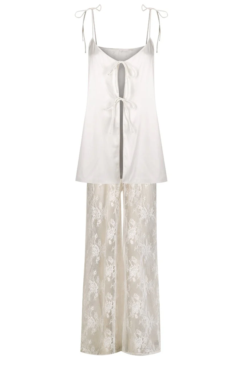 Lottie Pant Set Ivory - Image 10