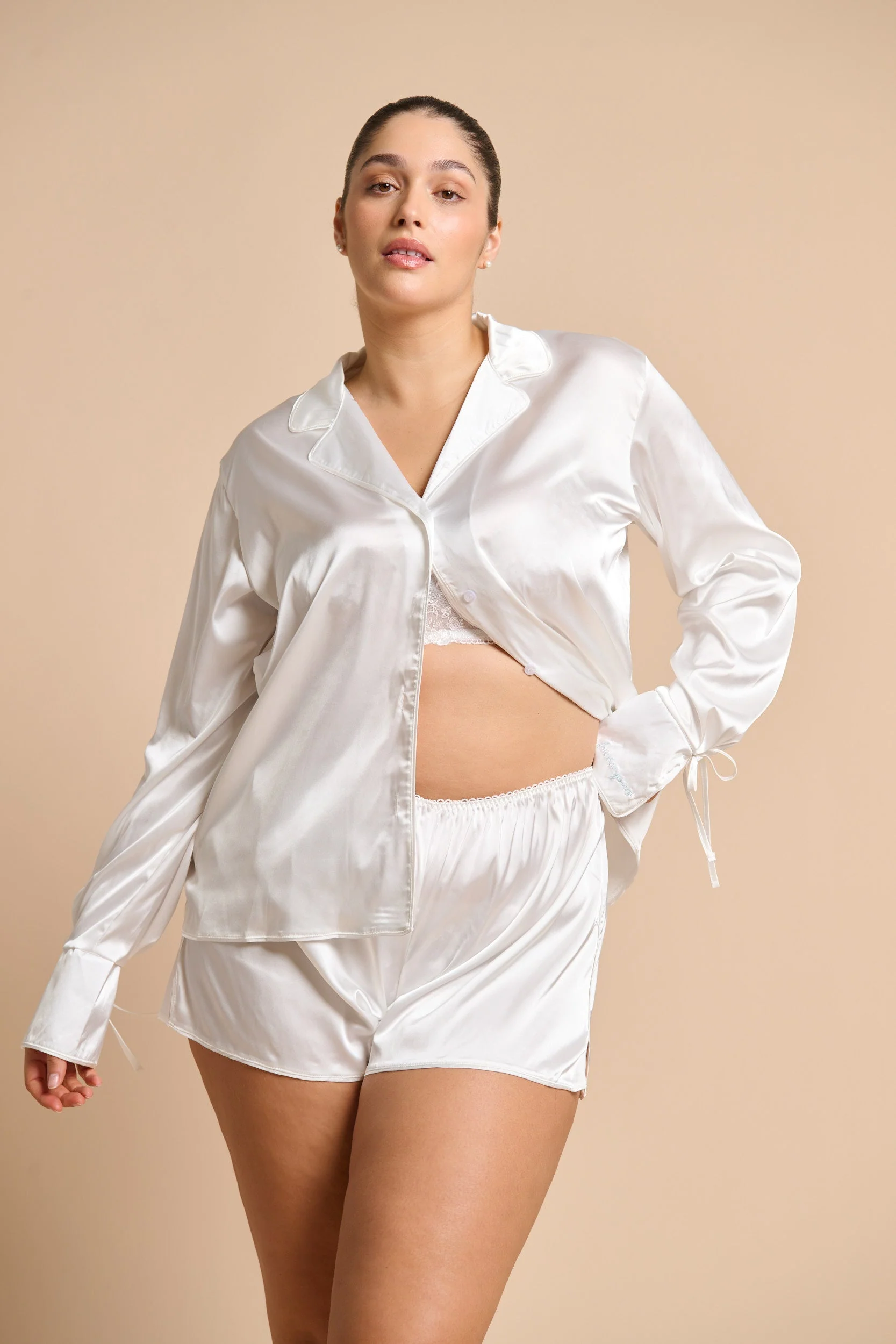 Matilda Long Sleeve Shirt Ivory - Image 5