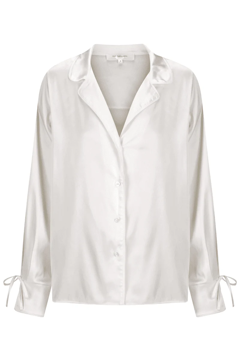 Matilda Long Sleeve Shirt Ivory - Image 7