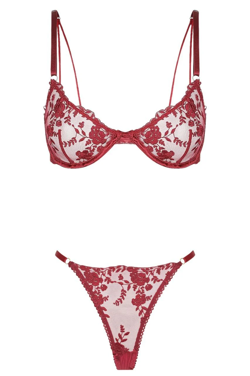Nicolette Thong Set Red - Image 18