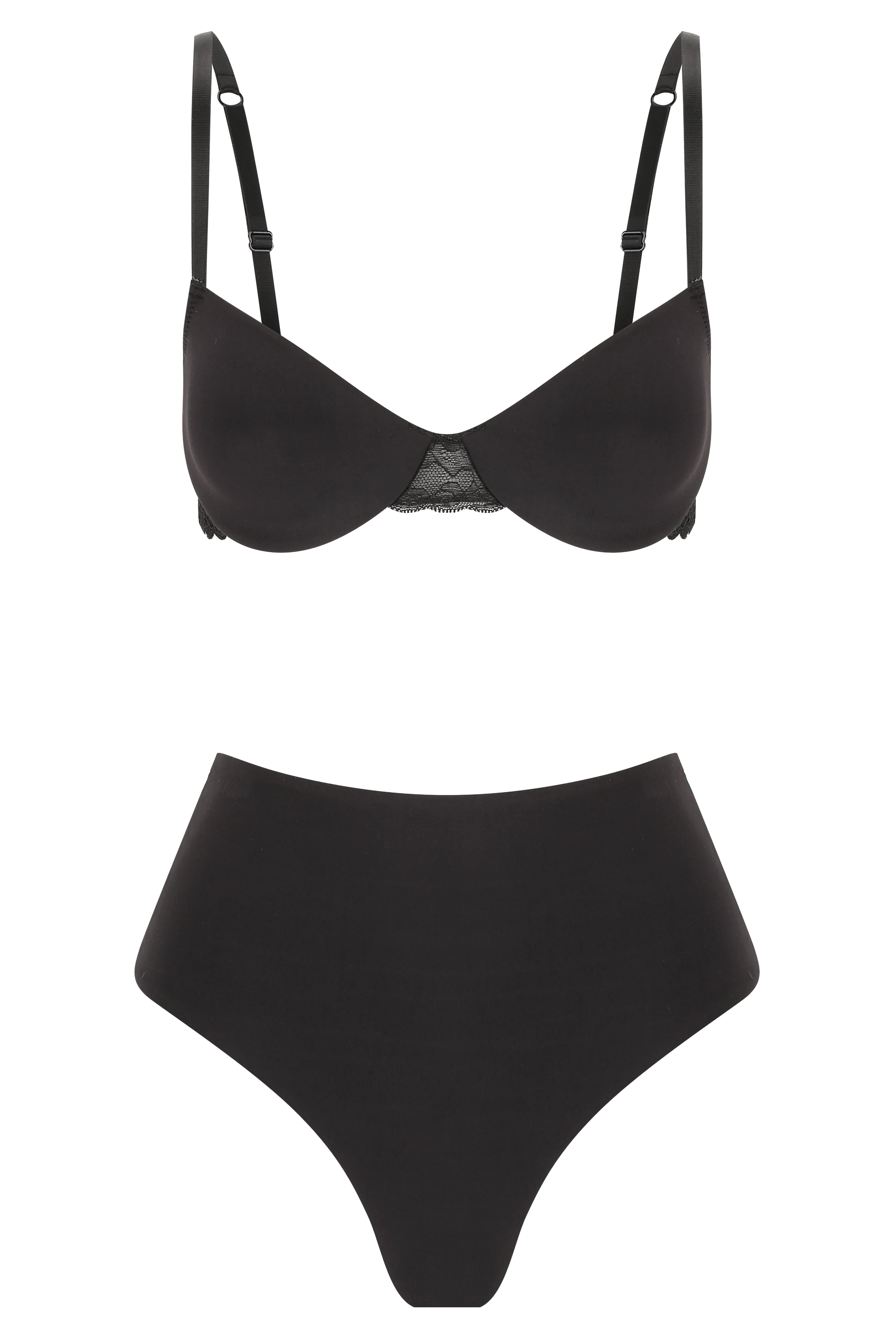 Sabrina High Waist Set Black - Image 13