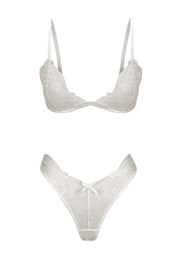 Sofia Bralette Brief Set White - Image 9