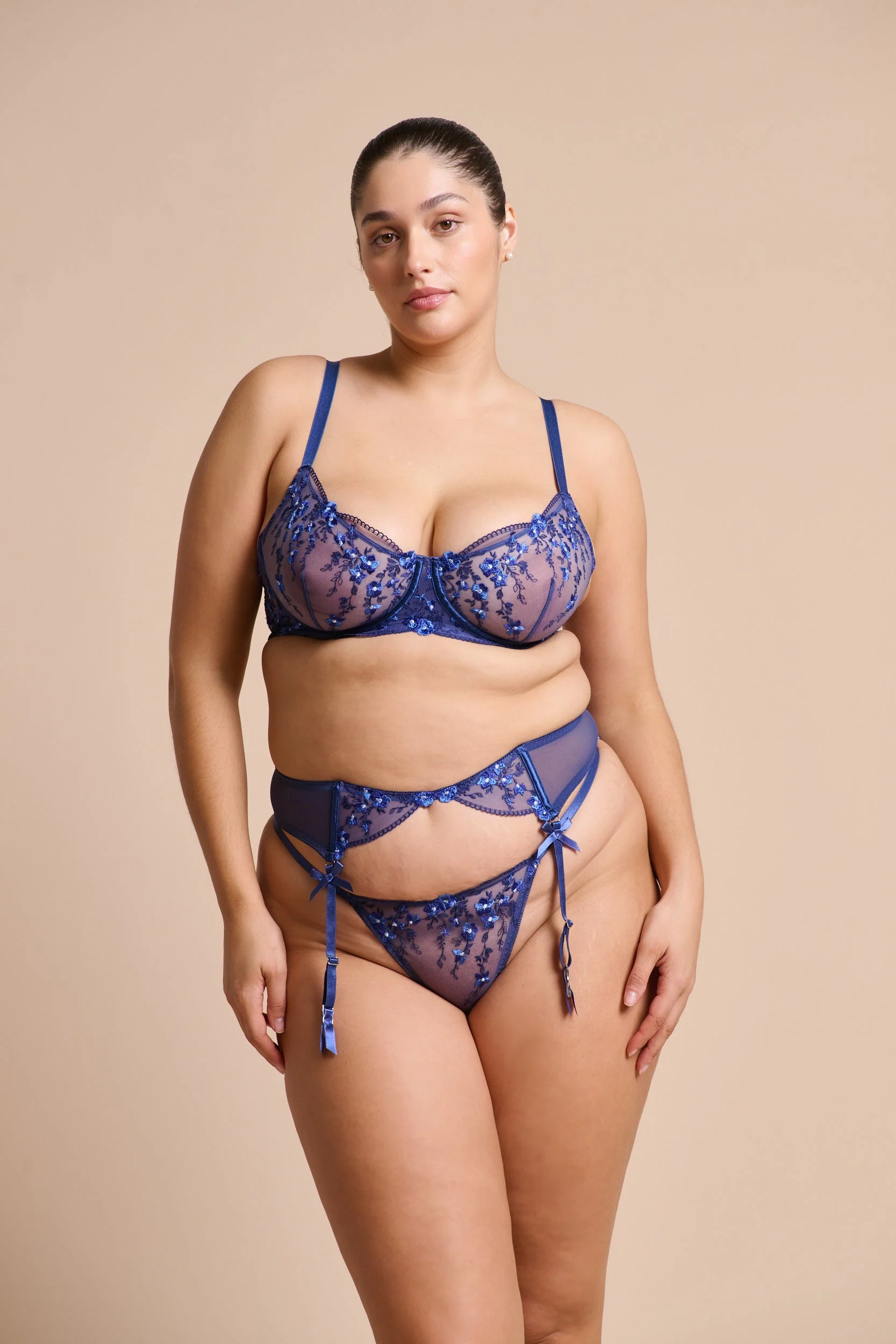 Sofia Garter Belt Navy - Image 4