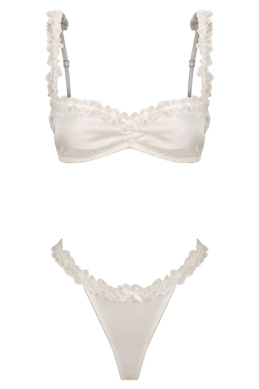 Stella Bralette Set Ivory - Image 9